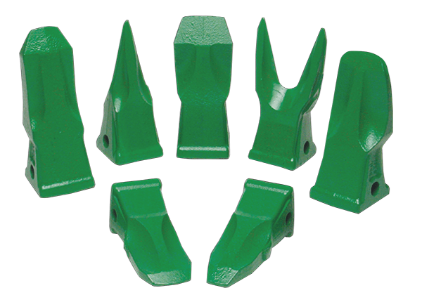 Different types of bucket teeth for mining machinery from A＆S company